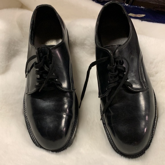 Black Safety Shoes Vintage Steel Toe - Picture 3 of 9